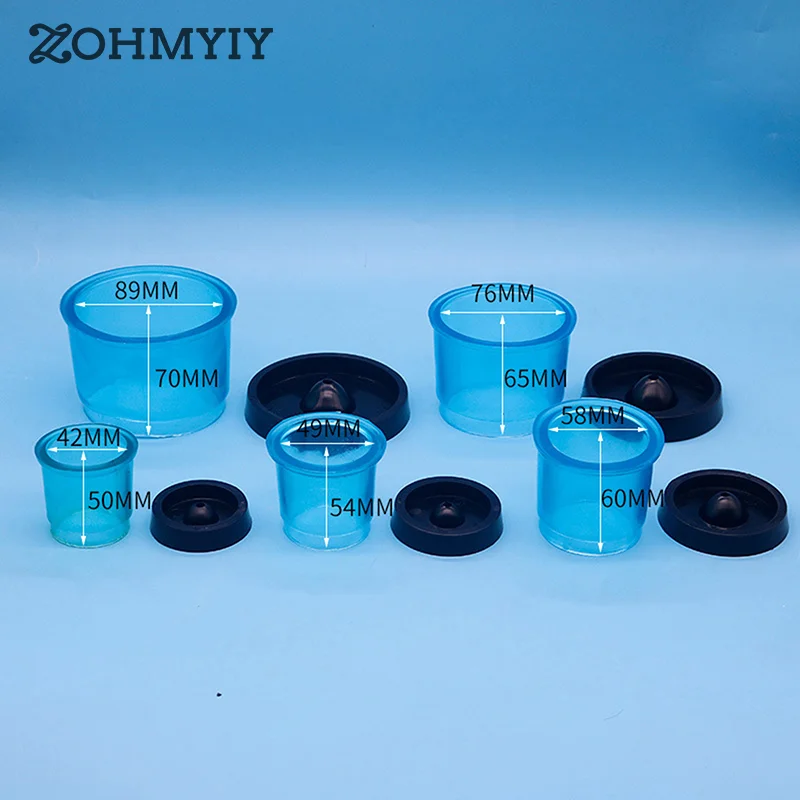 42-89mm Dental Silicone Casting Flasks Rings Wax Embedding Ring Plastic Round Dental Lab Base Wax Rubber Tools