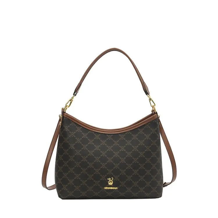 Trendy Vintage Leather Diaper Bag For Women Designer Large Capacity Tote Minimalist Elegant Luxury Casual Shoulder Bag - view 6