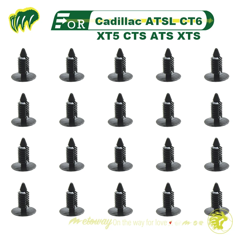 

20pcs Screws Buckles For Cadillac ATSL CT6 XT5 CTS ATS XTS Inner Lining Fixing Buckle Trunk Buckle Fastener Buckles