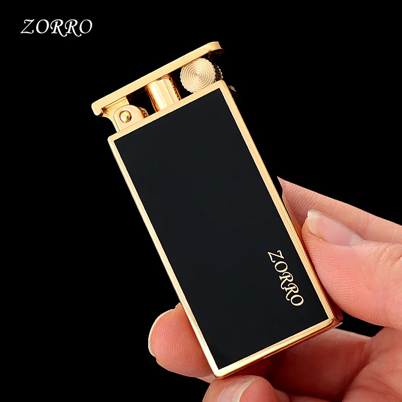 

ZORRO Mechanical Automatic Lifting Lighter Creative Personality Brass Kerosenes Cigarette Lighter Creative Men's Gift