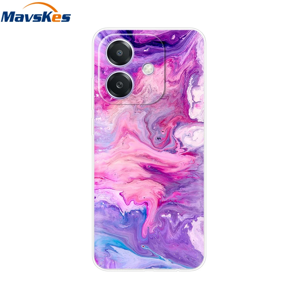 For Oppo A3X A3 4G 5G 2024 Case Luxury Painted Cover Soft Silicone Phone Cases for OPPOA3X OPPOA3 Protective Shell Cover Fundas