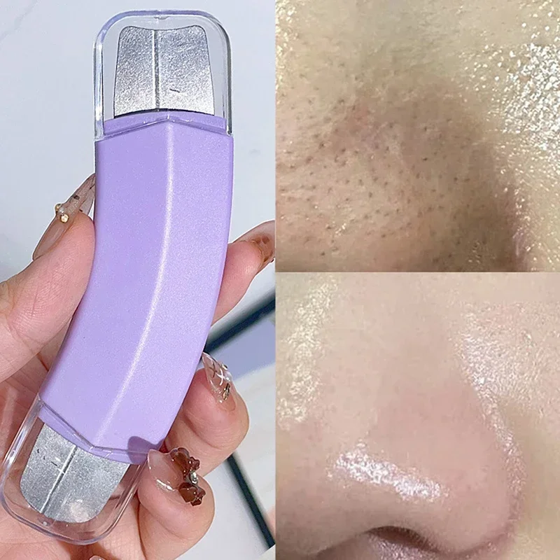 Ferramenta de remoção de cravos e cravos de limpeza profunda de duas cabeças para nariz e rosto-limpador de poros da pele cuidados com a pele ferramentas de beleza