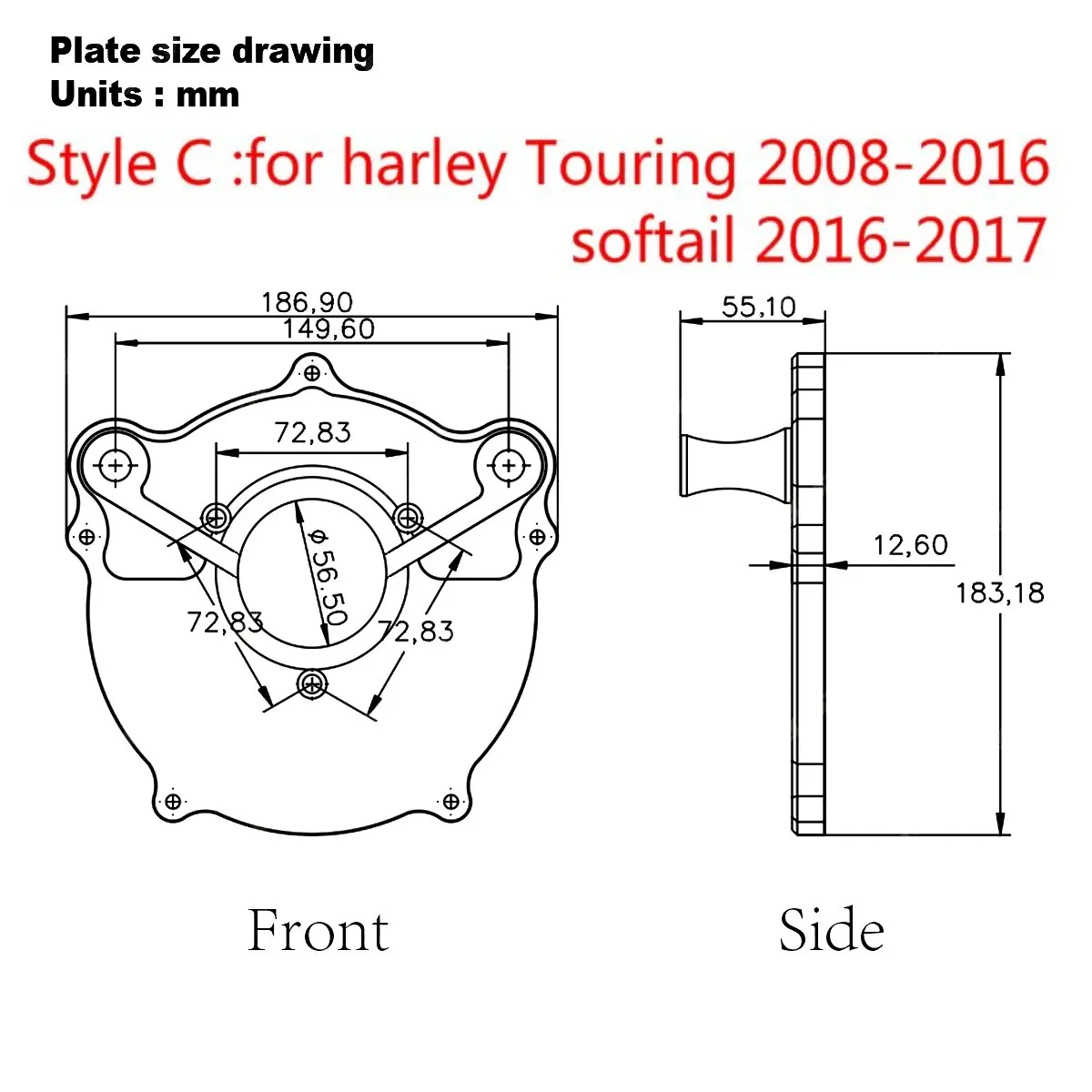 Contrast Cut duidelijkheid FLHX luchtinlaten luchtfilter Voor harley touring Classic FLHTC road king flhr softail sportster 883 1200