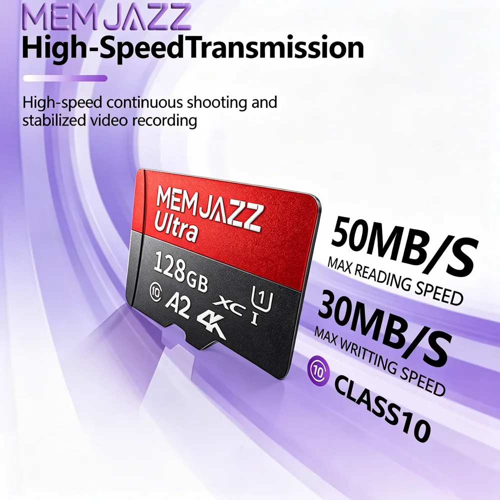 SD Card 128GB 256GB 512GB Memory Card Micro TF SD U3 V30 A2 High Speed Hot Sale For Sed Premium For Smartphone File Storage Fast