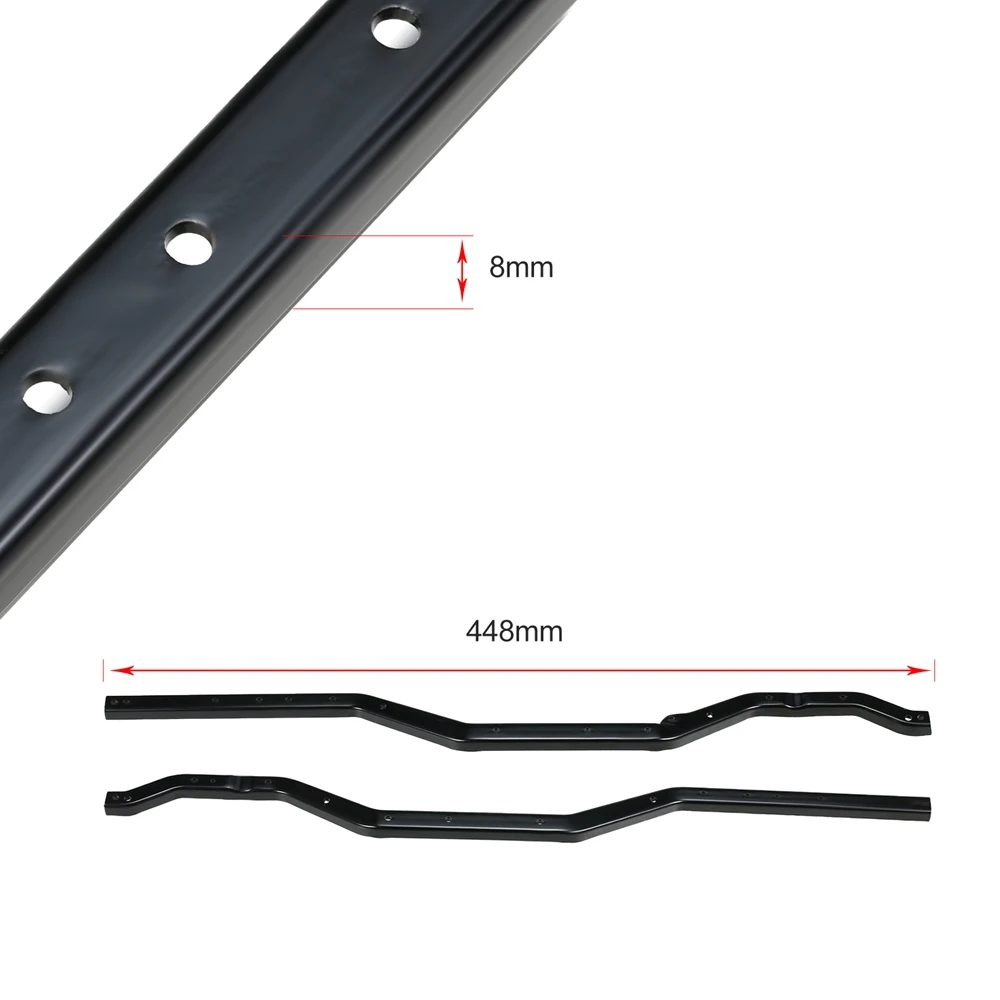 2PCS Steel Metal Girder Side Frame Chassis for 1/10 RC Crawler Traxxas TRX-4 TRX4 Upgrade Parts Accessories