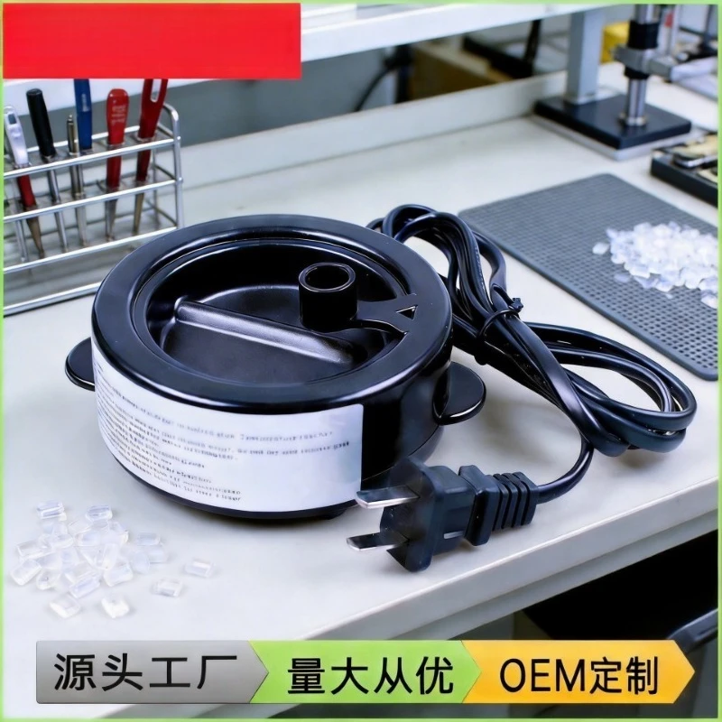 High‑Power Hot‑Melt Adhesive Pot 40‑250W, Wax Granule Melter for Hair Extensions DIY