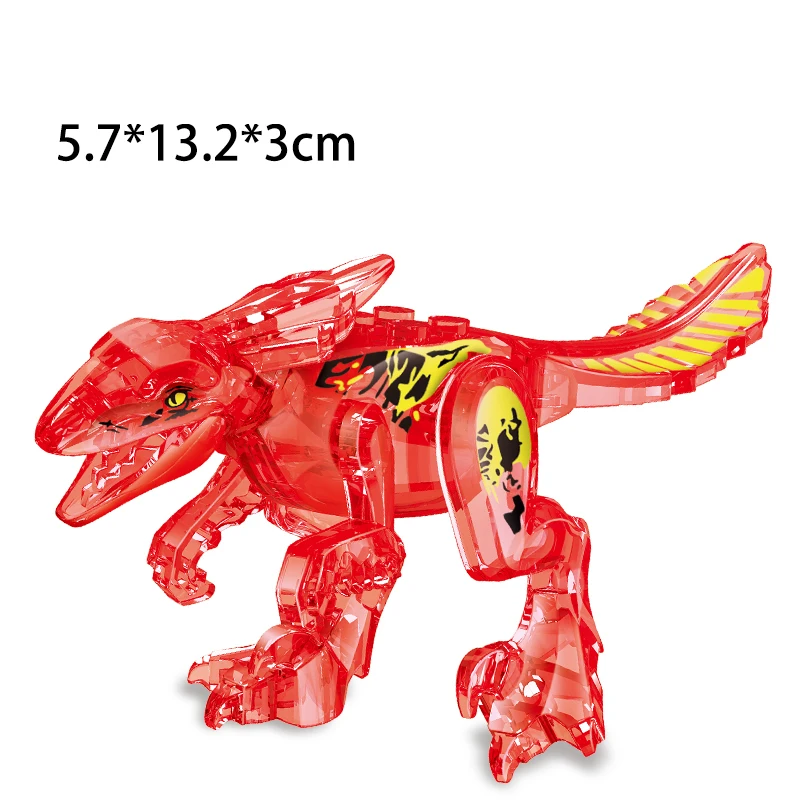 Jurassic Dinosaurs Building Blocks Indominus Rex DIY Tyrannosaurus Action Figure Models Children Toys Animals Crystal Gifts