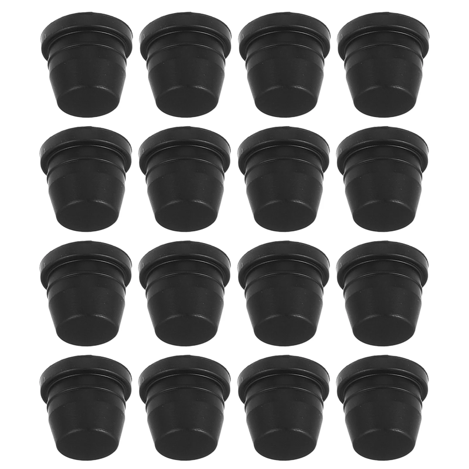 18 PCS Brake Pump Rubber Cap Fluid Auto Grease Fitting Covers down Black Screws