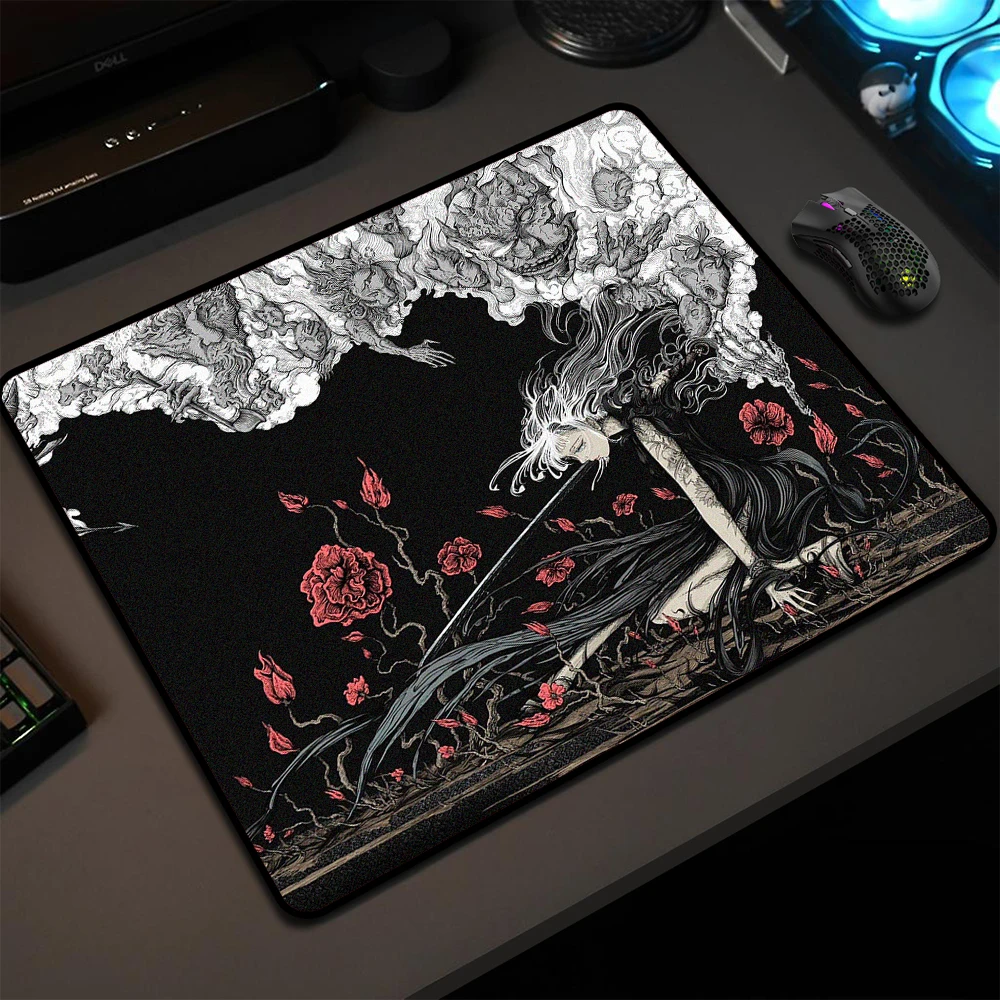 Gaming Mousepad High Elastic Non-slip Bottom Balance Mouse Pad Waterproof Surface Game Professional Computer Mouse Mat 45*40cm