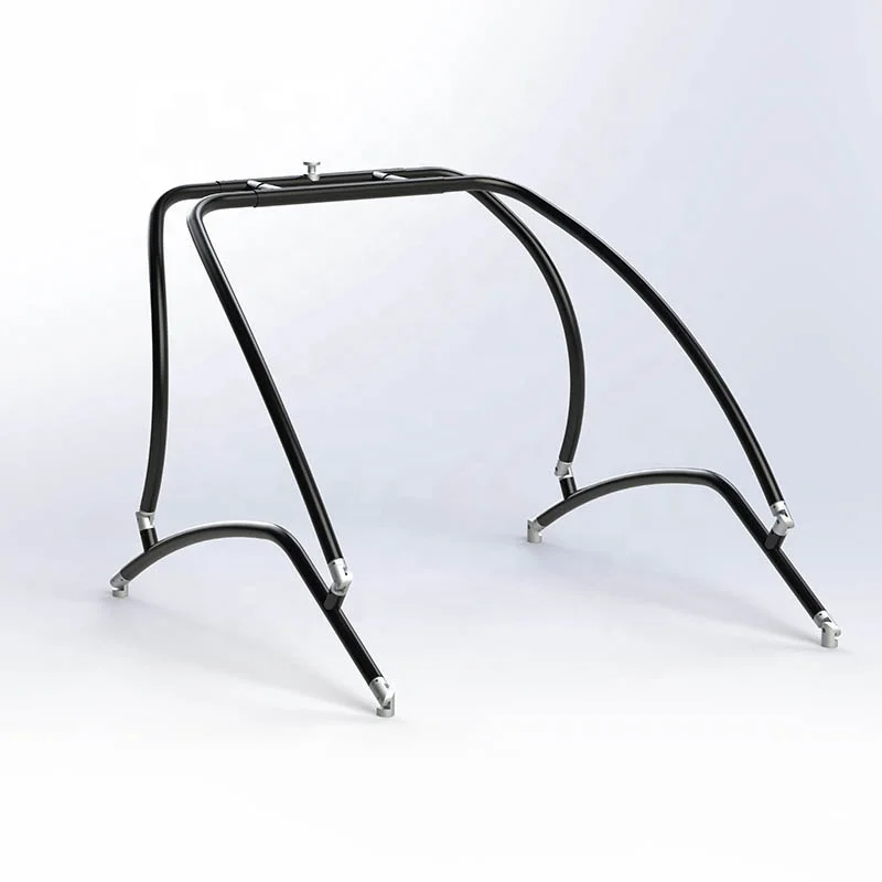 T78 Aluminum Wakeboard Tower Black Polished Wakeboard Boat Tower Wakeboarding Tower