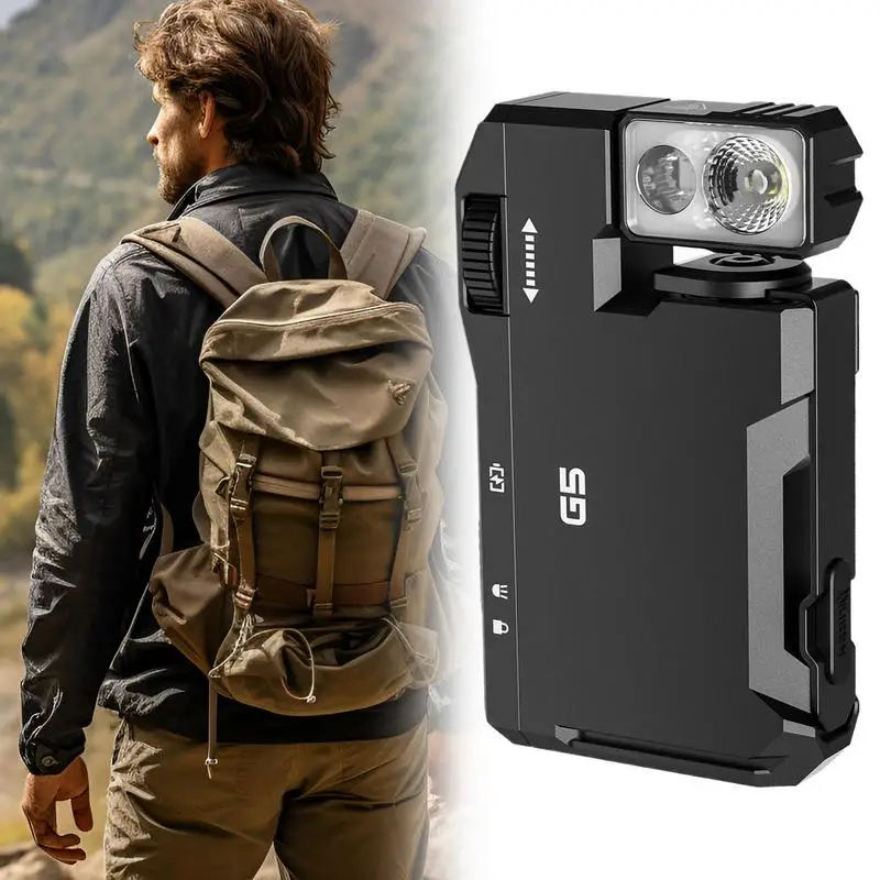 

outdoor strong light multifunction mini flashlight keychain lamp rechargeable strong magnetic attraction function for emergency