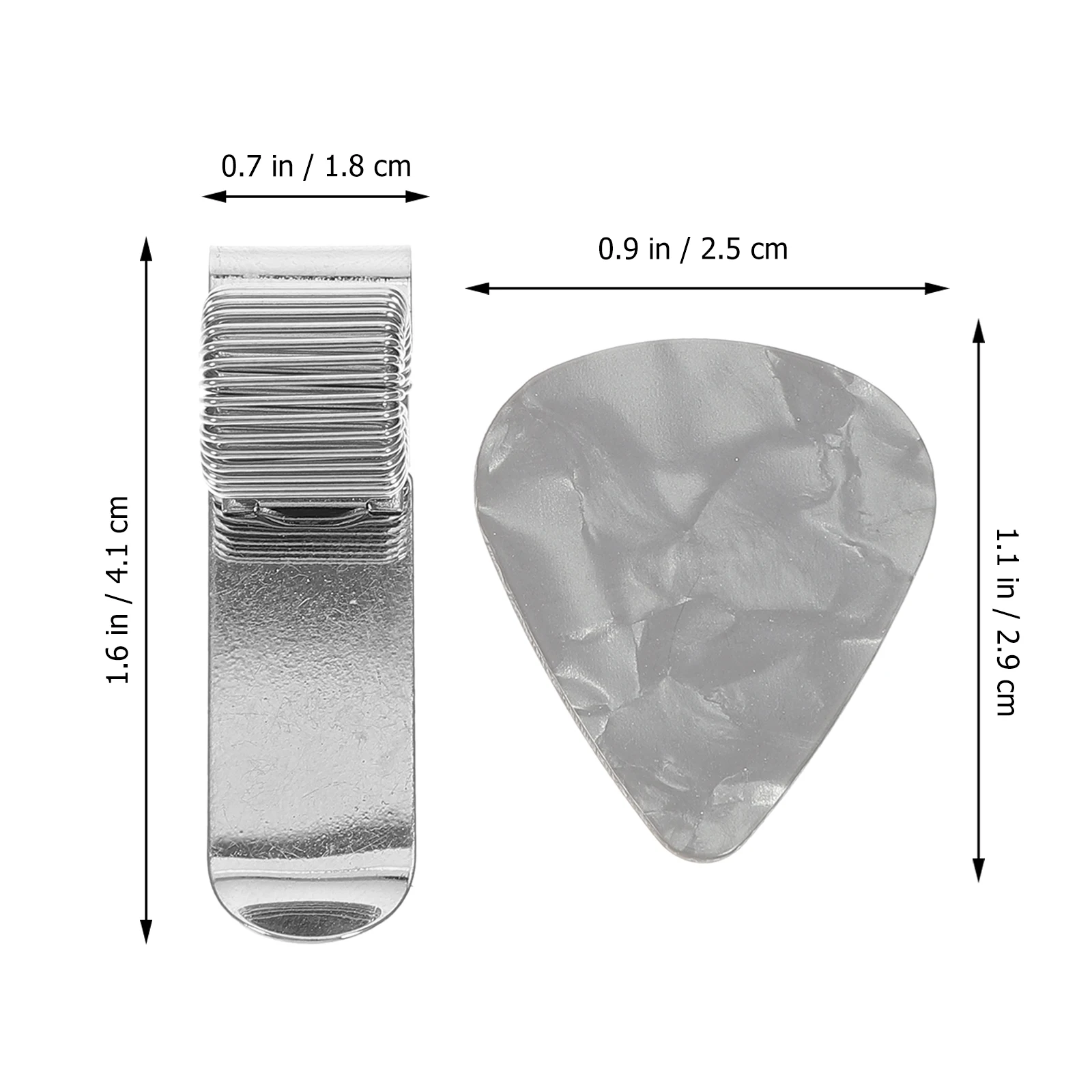 

Pick Shrapnel Unique Guitar Picks Plectrum Clip Custom Electric Accessories Metal