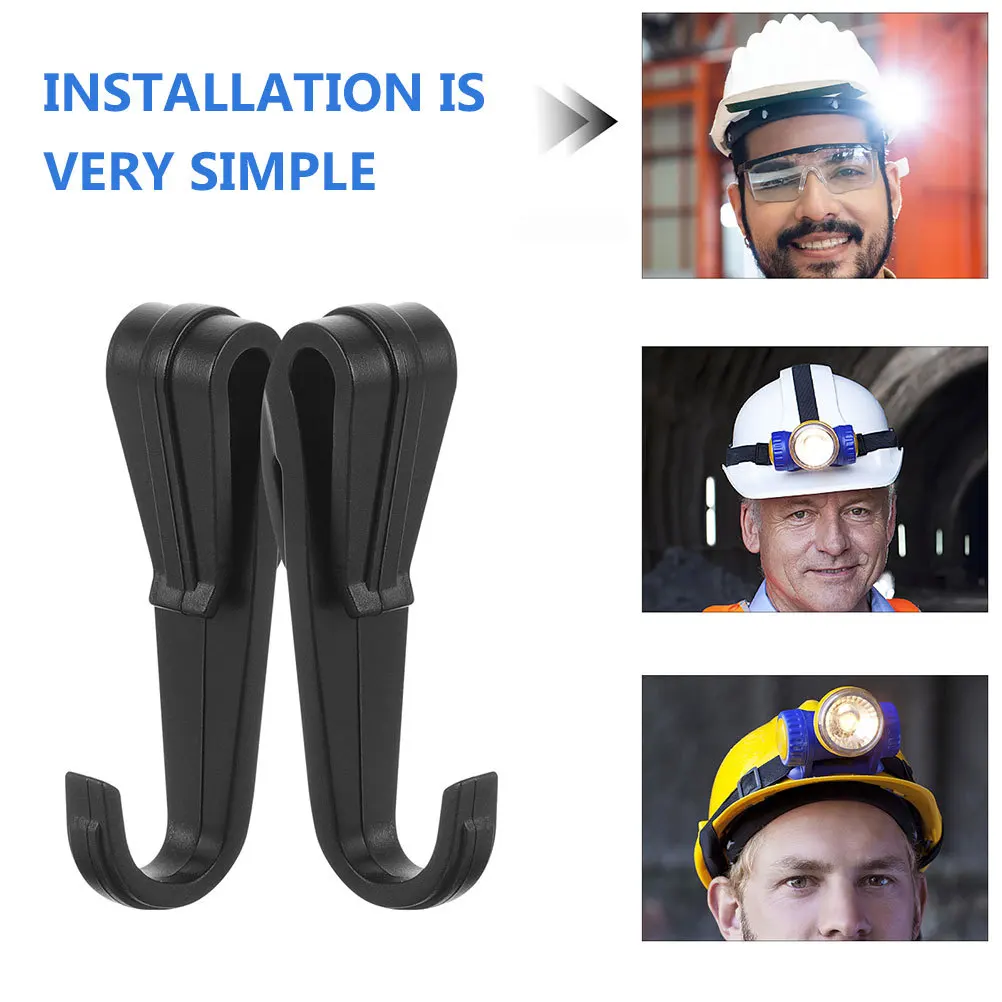 20Pcs Headlight Holder Clips Hook Hard Hat Light Mount Headlamp Clip for Secure Fit Hard Hat Light Clip