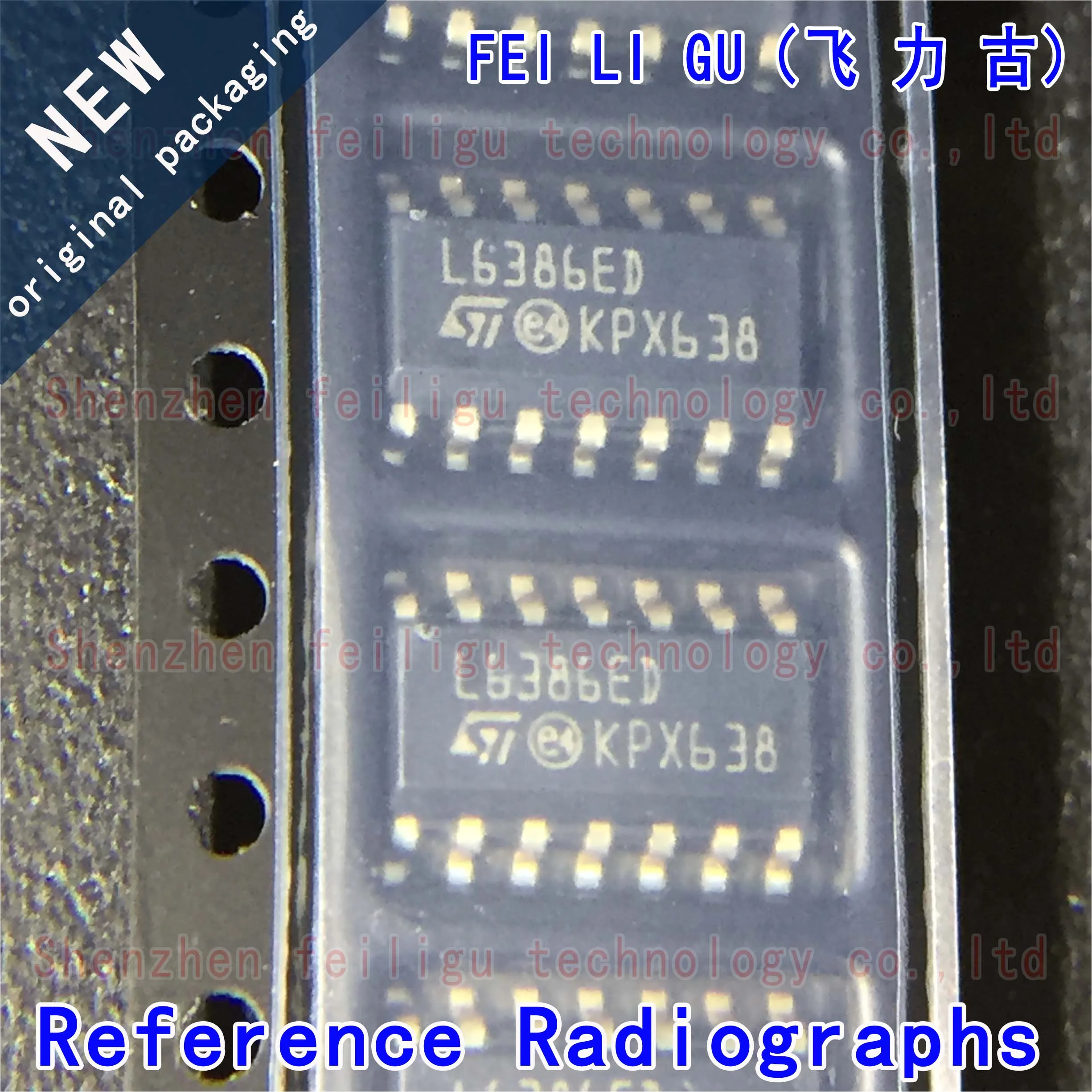 

5~50PCS 100% New Original L6386ED013TR L6386ED L6386 Package:SOP14 Half Bridge Gate Driver chip