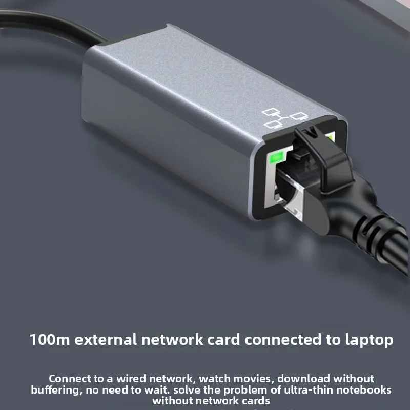 Type C to Network Card RJ45 LAN 2.5Gbps USB 3.0 Converter USB C 2.5G External Ethernet 100Mbps Adapter for PC Laptop