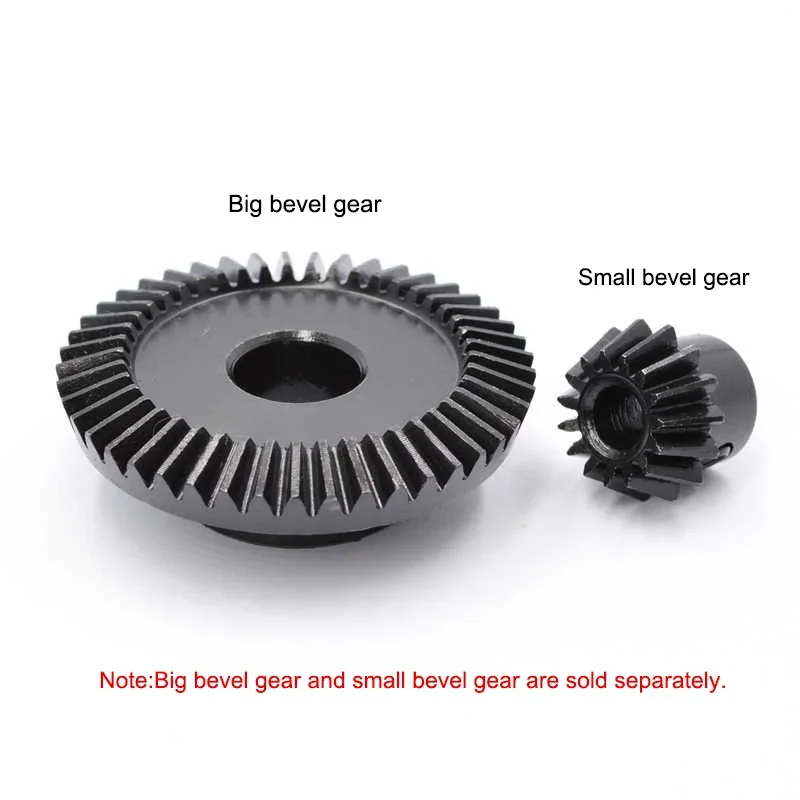 1pcs 1:3 Bevel Gear 1/1.5/2Mod 15 Teeth-45 Teeth 45# Steel Inner Hole 6-16mm Gear 90 Degrees Meshing Angle Steel Gears