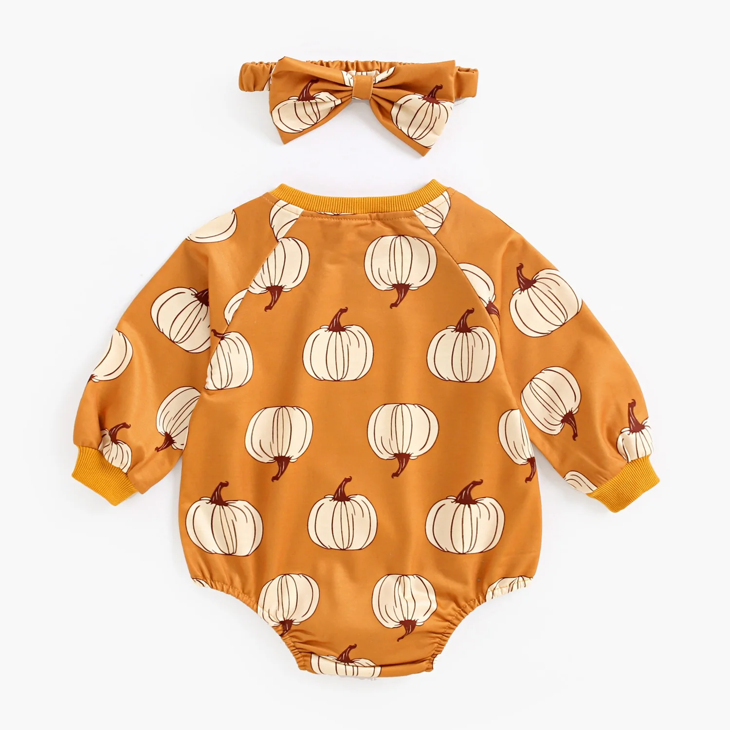 Sanlutoz Halloween manica lunga body bambino autunno neonati tutine abbigliamento carino con fascia