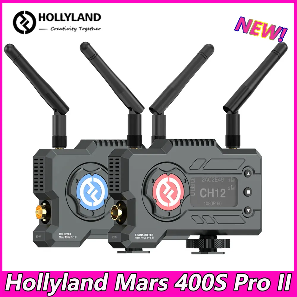 

Hollyland Mars 400S Pro II Wireless Transmission 150m 12Mbps Dual Ports Powerful Video Transmission Device For Steady Shooting