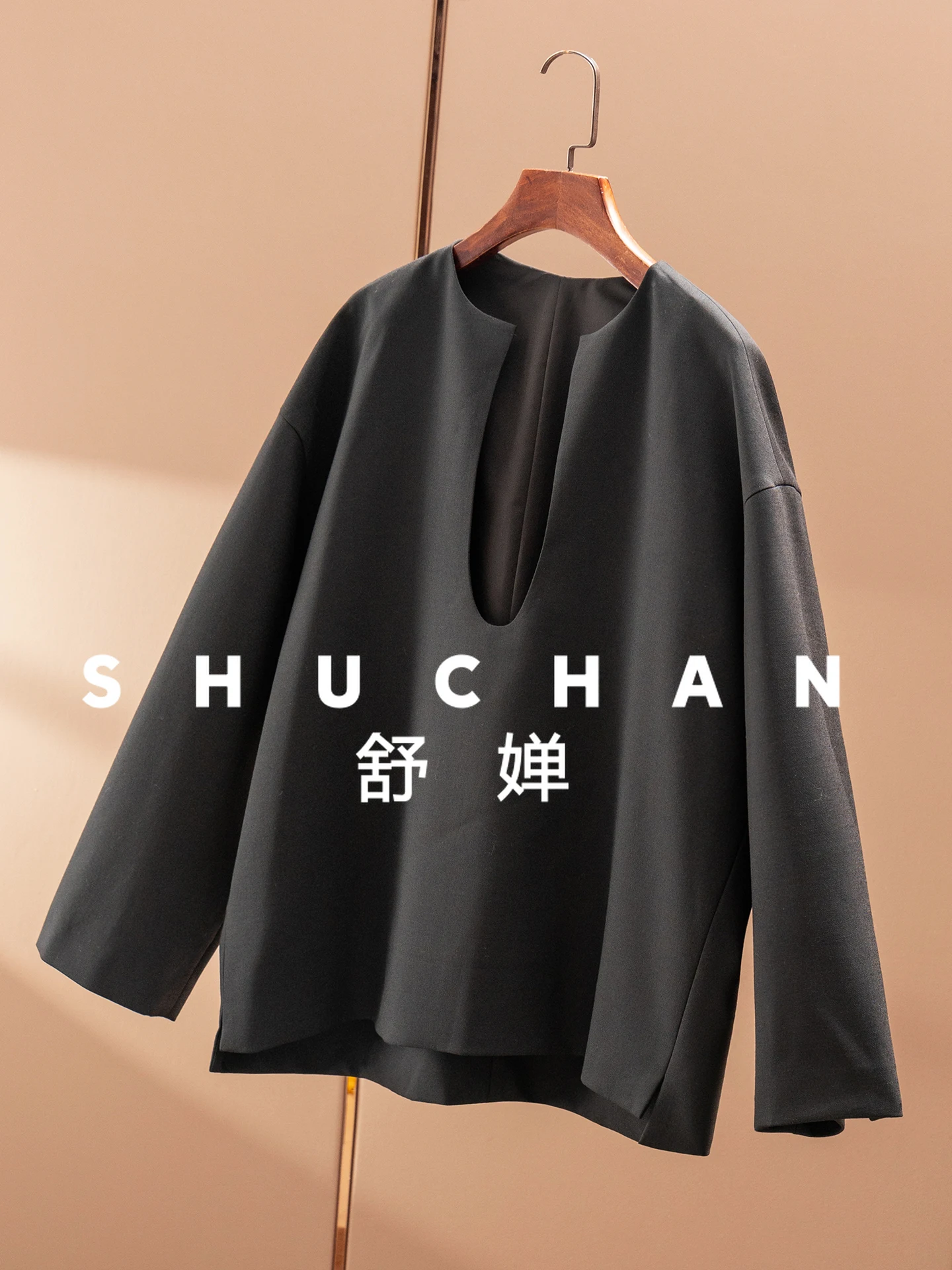 High-quality Wool Blend Loose Large Silhouette Shirt Women's 56E9  Blusas Mujer De Moda 2025 Verano Blusa Feminina