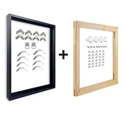 Canvas Metal Painting Frame Wall Art Modern Wall Art Decoration Combination of Aluminum alloy And Wooden Inner Frame