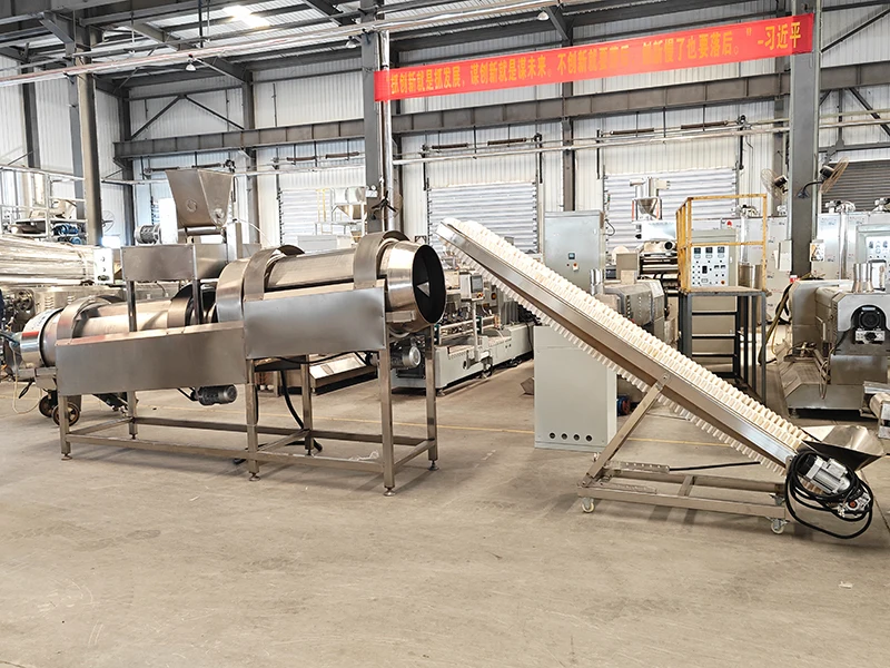 FOODLINE OEM ODM Pet Pellet Making Machine One Step Mix Extrude Small Pet Feed Factory Equipment