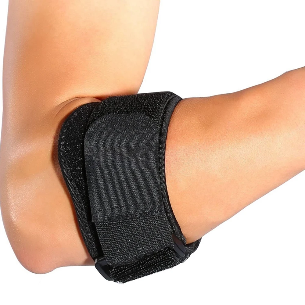 1 PCS Elbow Brace Support Strap - Forearm Compression Sleeves, Fit Wrap Band for Weightlifting, Tennis & Sports Injury Recovery