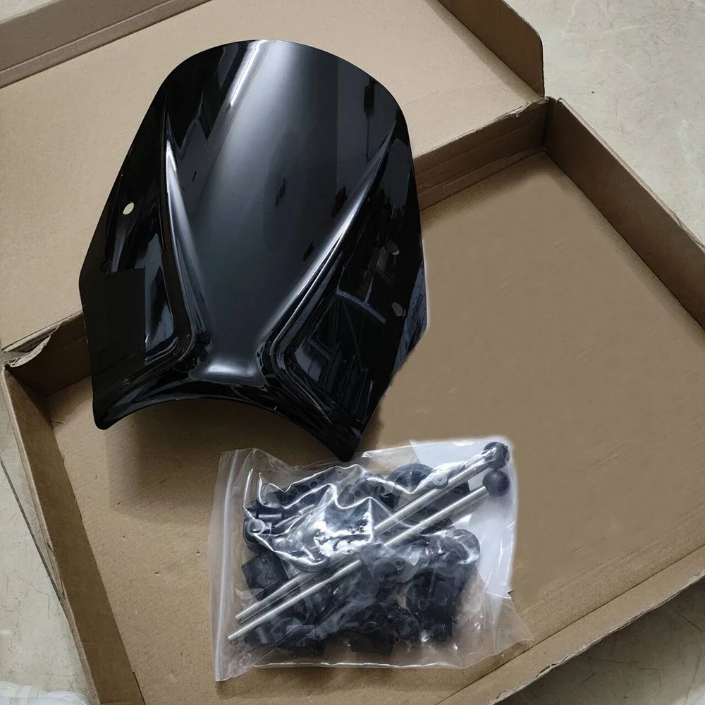 For Zontes S350 GK 125 zt125-c2 G1 2025 Scrambler X Windscreen Motorcycle Windshield VIsor Double Bubble Screen Wind Deflectors - view 4