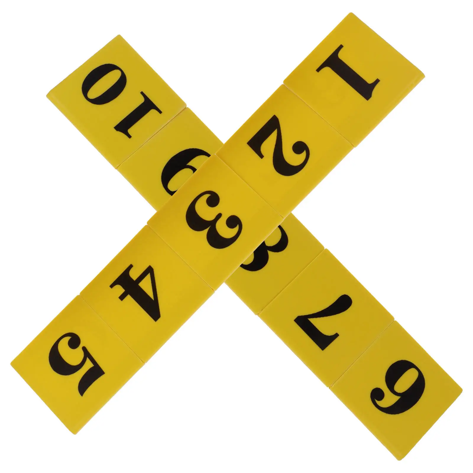 10Pcs Evidence Markers Crime Scene Decorations Number Marking Plates for Halloween Detective Party Game Props Investigation