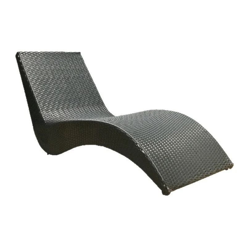 Outdoor Villa Pool Bed Garden Courtyard Rattan Lounger Sofa Bed