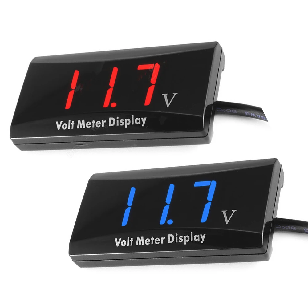 

Digital LED Display Panel Meter Digital Voltmeter Voltage Gauge 12V Digital LED Display Panel Meter for Car Motorcycle