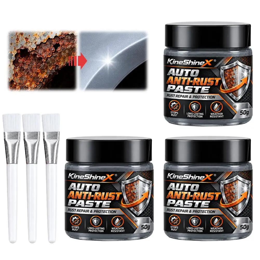 Car Rust Restoration Paste for Chrome Parts of Auto Rust And Fading on Car Wheels Designed for Renewing Oxidized Scratch Repair