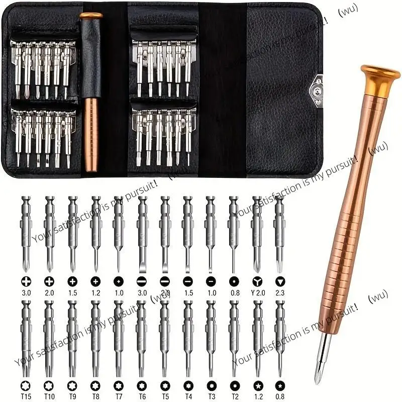 Mini Precision Screwdriver Set 25 in 1 Electronic Cross Screwdriver Out of Box Repair Tool Kit for Mobile Phone Camera Watch