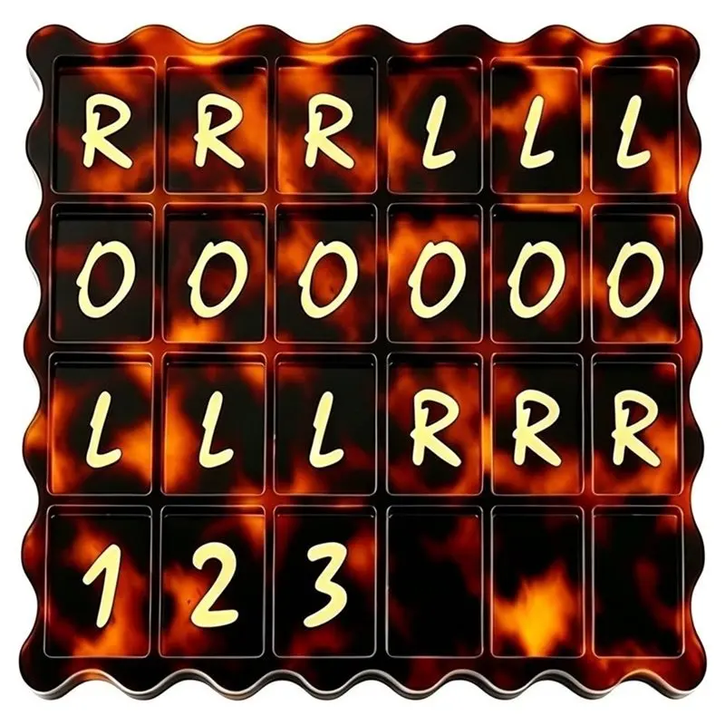 FBIL-Mahjong Practice Board 24 Slots Solo Mahjong Board Visual RLO Passing Guide And 24-Slot Layout Tortoise Shell