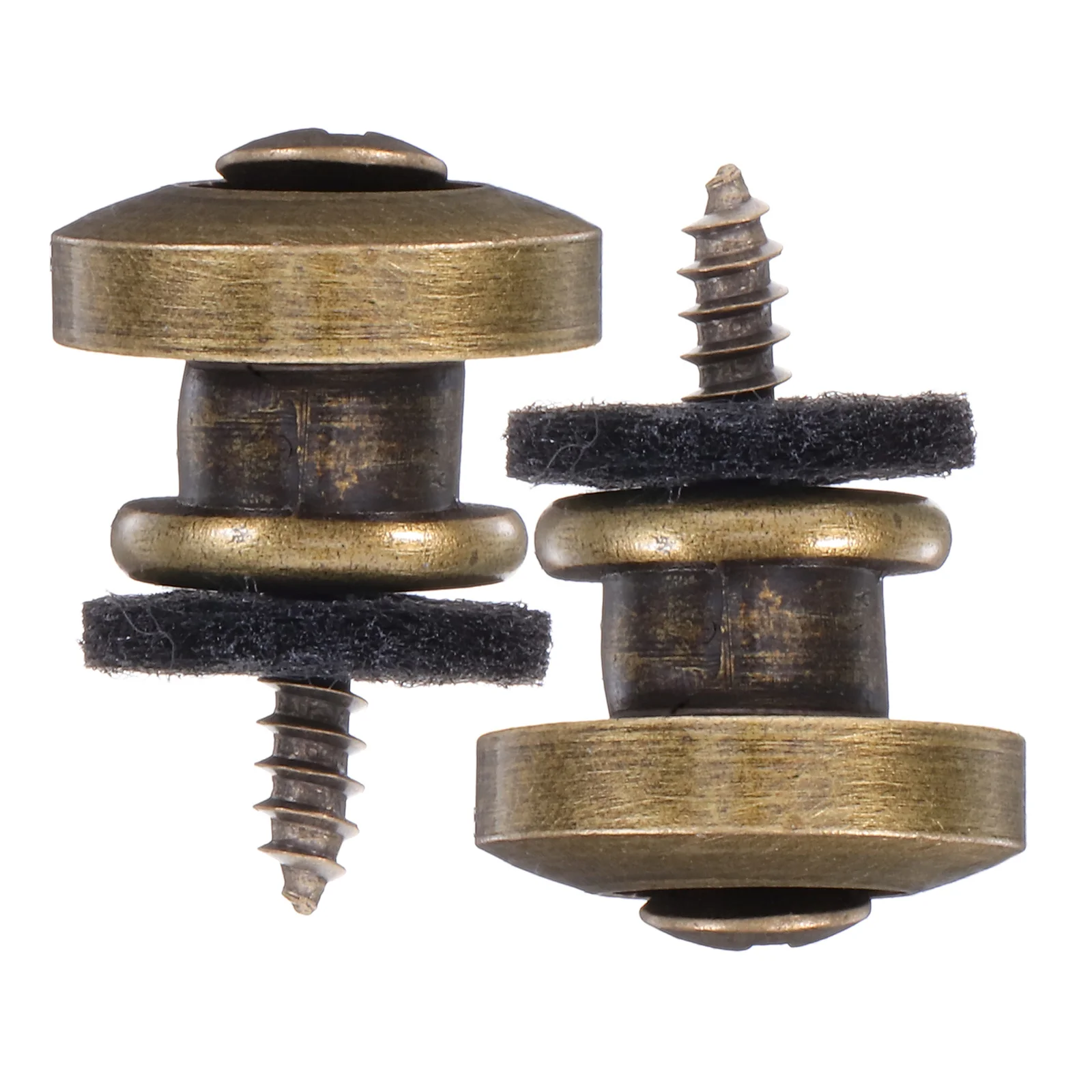 

2pc Metal Strap Locks For Electric Acoustic Guitar Bronze Black Durable Steel Construction Secure Snap Design Easy Installation