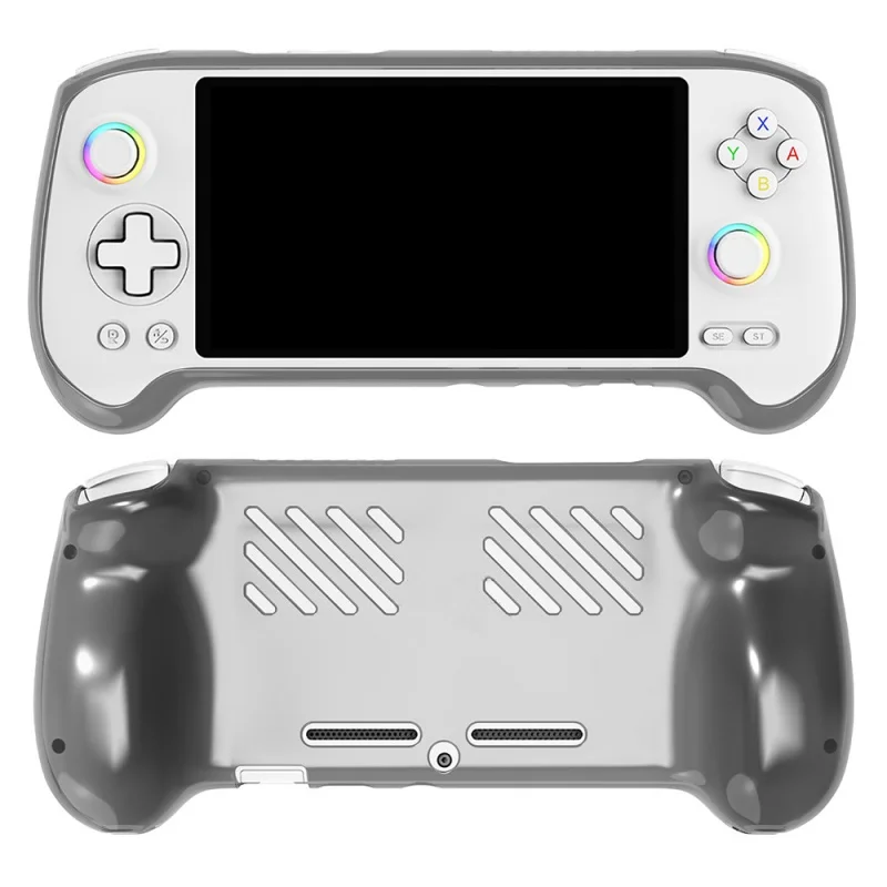 For Anbernic RG557 Protective Case Handheld Game Console Protective Cover Anti-fall Soft Rubber TPU Shell Heat Dissipation Easy