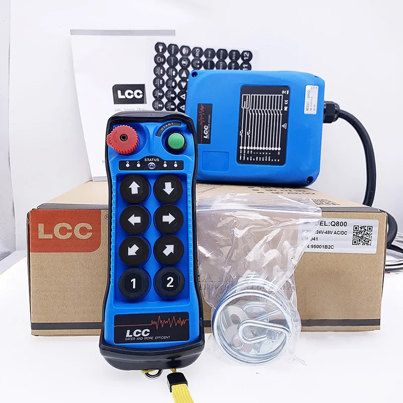 Imagem -04 - Elevador Lcc Q808 Motor Hoists Controle Remoto Universal sem Fio Rádio Crane Controller Interruptor Eletrônico ac dc 12v 24v 433 Mhz