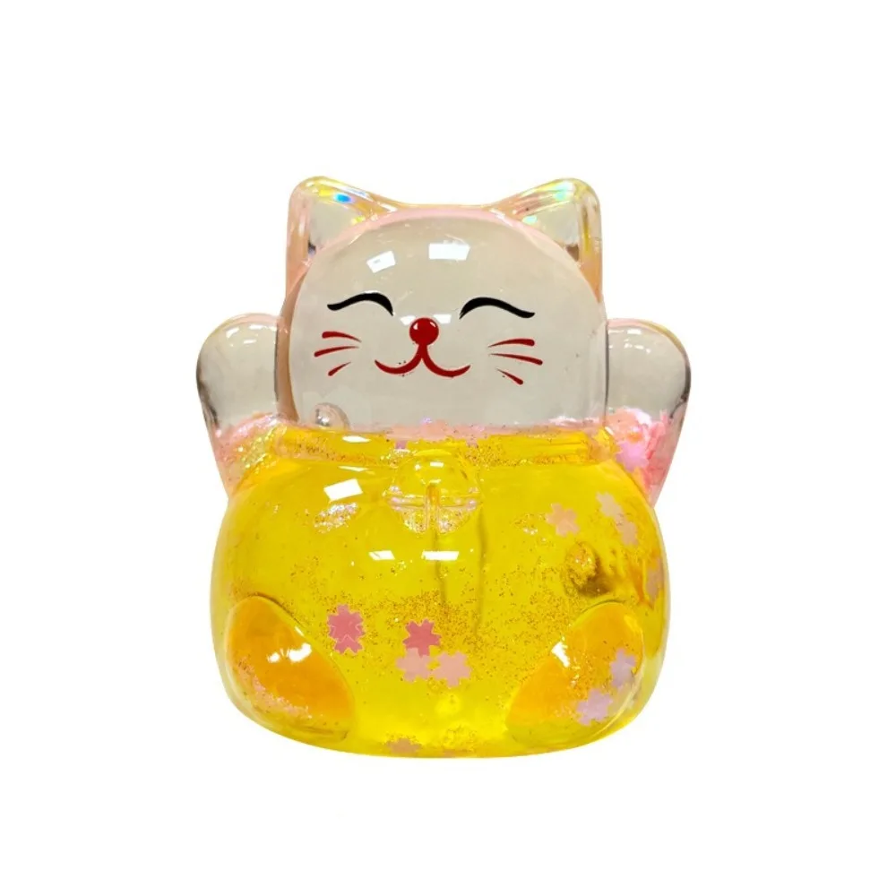 Gifts Colorful Candy Color Fortune Cat Ornaments Creative Kawaii Miniature Craft Decoration DIY Decoration Microlandscape