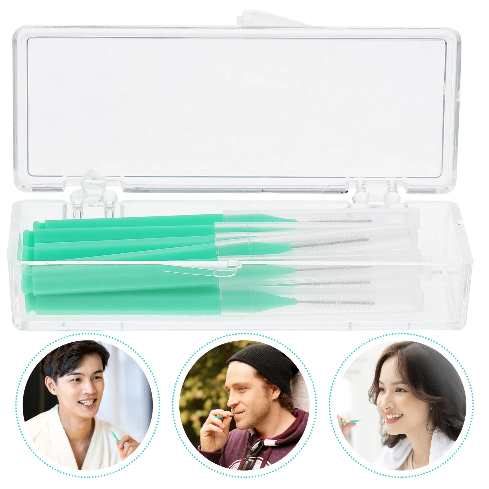 10 قطع من منظفات الأسنان المحمولة سهلة الحمل، هدية مثالية لصحة الأسنان، فرشاة أسنان بين الأسنان #6
