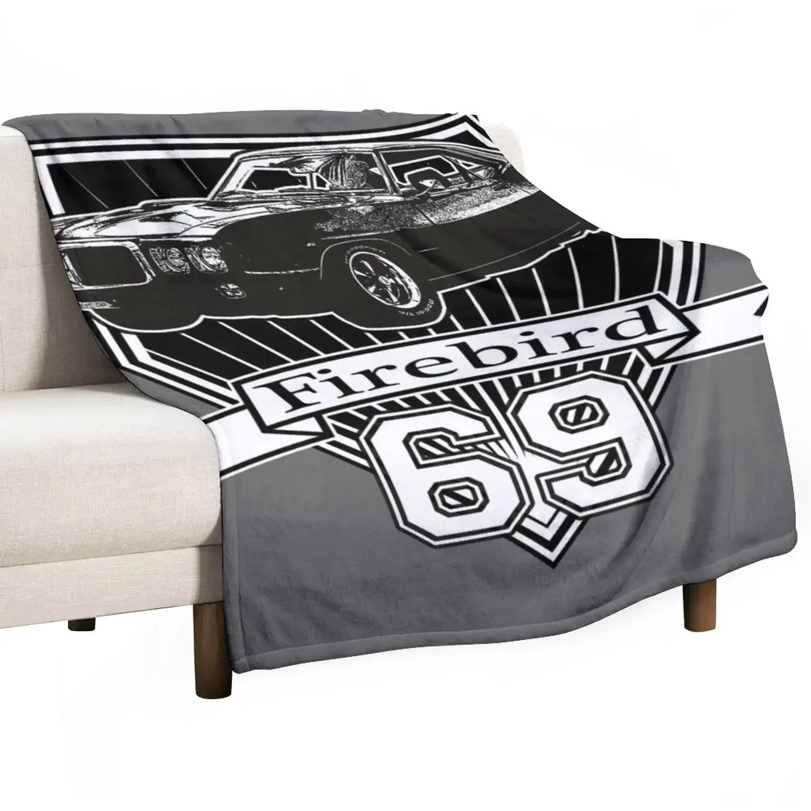 

1969 Firebird Throw Blankets Large Blankets For Sofas Soft Plush Plaid Blankets