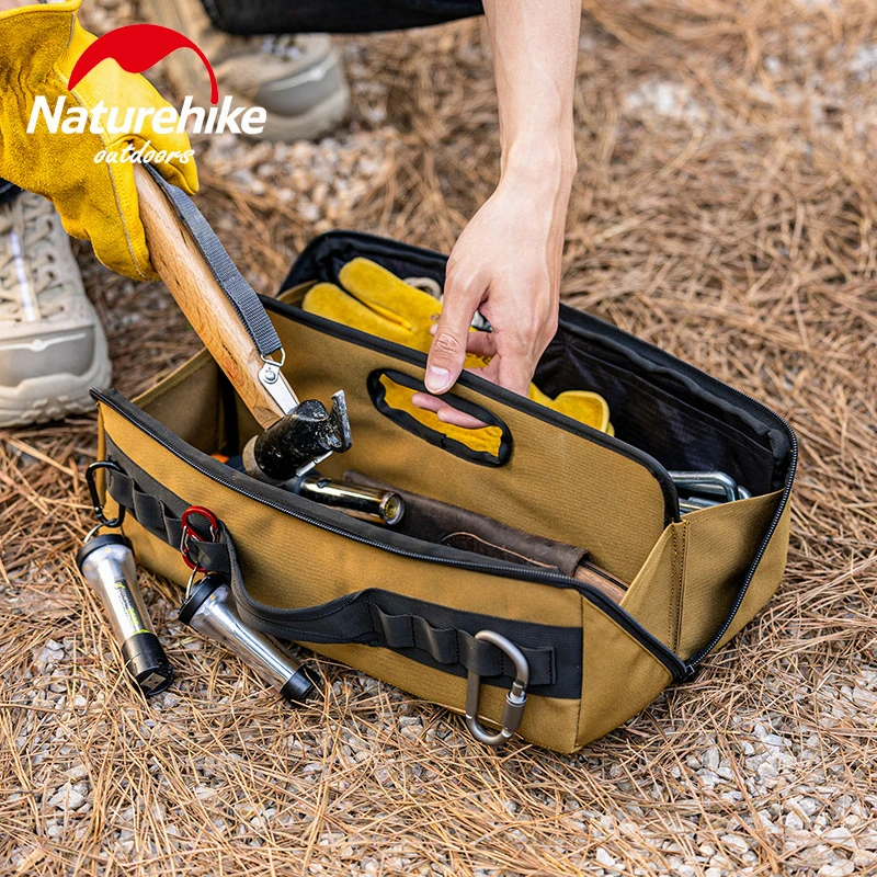 

Naturehike Camping Tool Storage Bag Tent Ground Nail Organizer Pouch Wind Rope Hammer Pouch Canvas Large Capacity Handbag