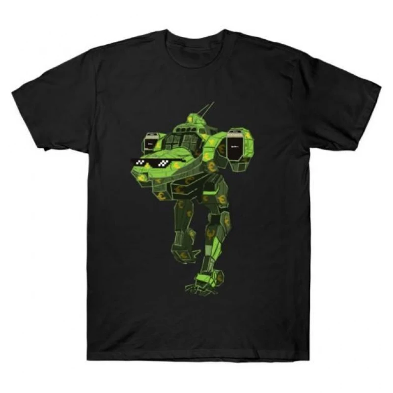

Cashs Money Mechs Mechwarrior MWO Mech Combat RPG Gift t shirt for gamer Battletech Graphic clothes Short sleeve All size tops