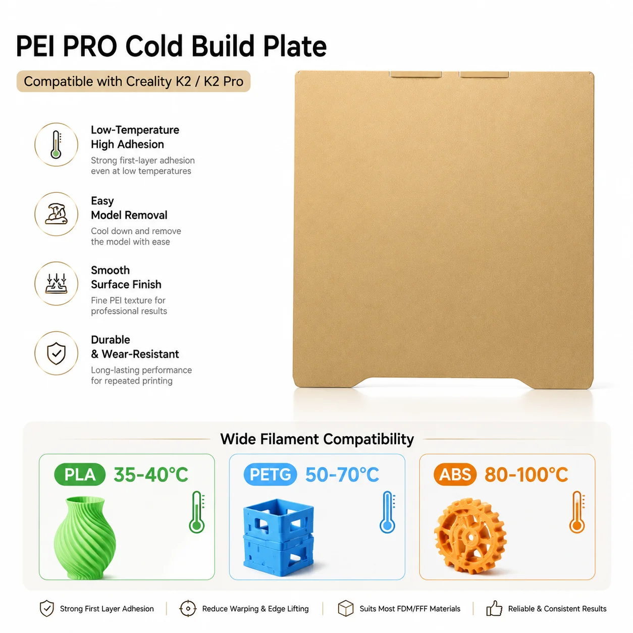 Creality K2 K2 Pro용 PEI PRO 콜드 - Pei Sheet 리뷰 및 가격