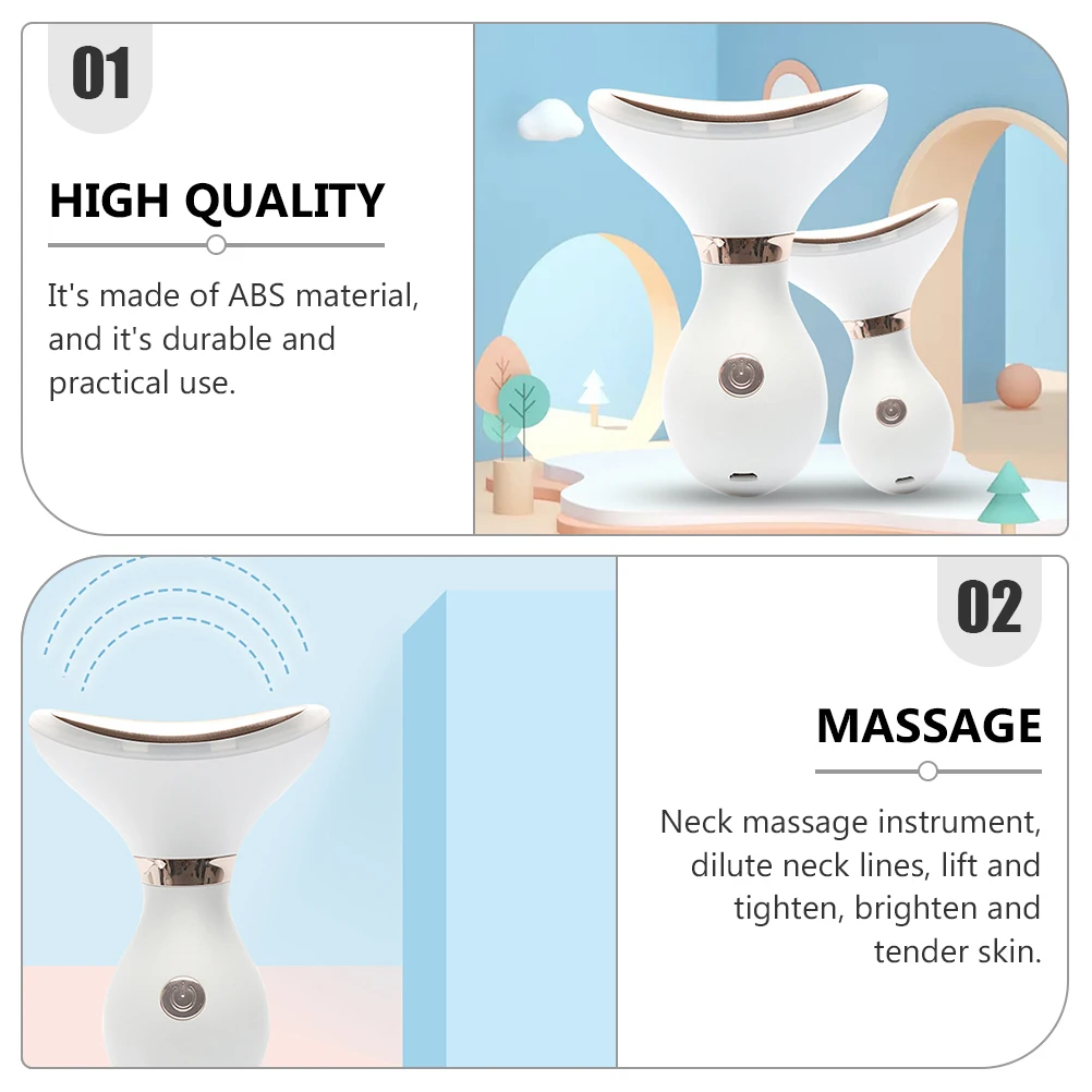 

Neck Beauty Instrument Neckline Massager Abs Device Anti Aging Face Slimmer Brighten Skin Tone Lift Tighten Multi Function
