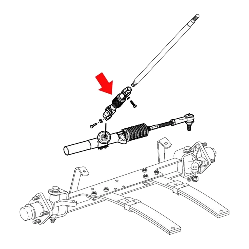 Intermediate Steering Shaft Joint For EZGO PDS Golf Cart, Steering Yoke Replace 70580G01 70580-G01
