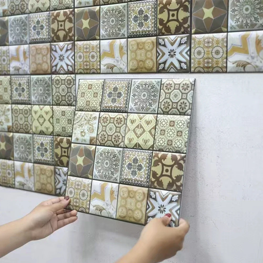 

Self Adhesive Tile Wall Sticker Decor 3D PVC Brick Sticker Wall Decor For Kitchen Cupboard Bathroom Waterproof Wallpaper Cloud