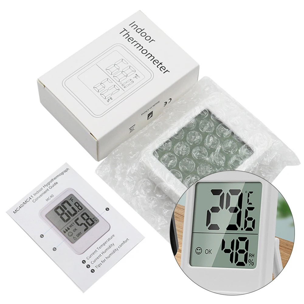 Household Screen Thermometer Temperature/Humidity Detection Function for Baby Room Home Cellar