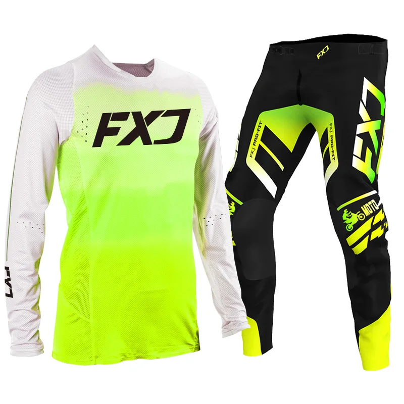 motocross pant and jersey Child Pink Girl red green Off-road motocross gear set Enduro cross adult yellow white woman blue 2026