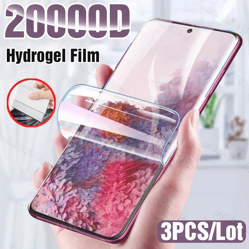 3Pcs Hydrogel Film Screen Protector For Sharp Aquos Sense8 Sense7 Plus Sense6S Sense7 Aquos R8s Pro V7 Plus R7s V6 Wish2 Wish3