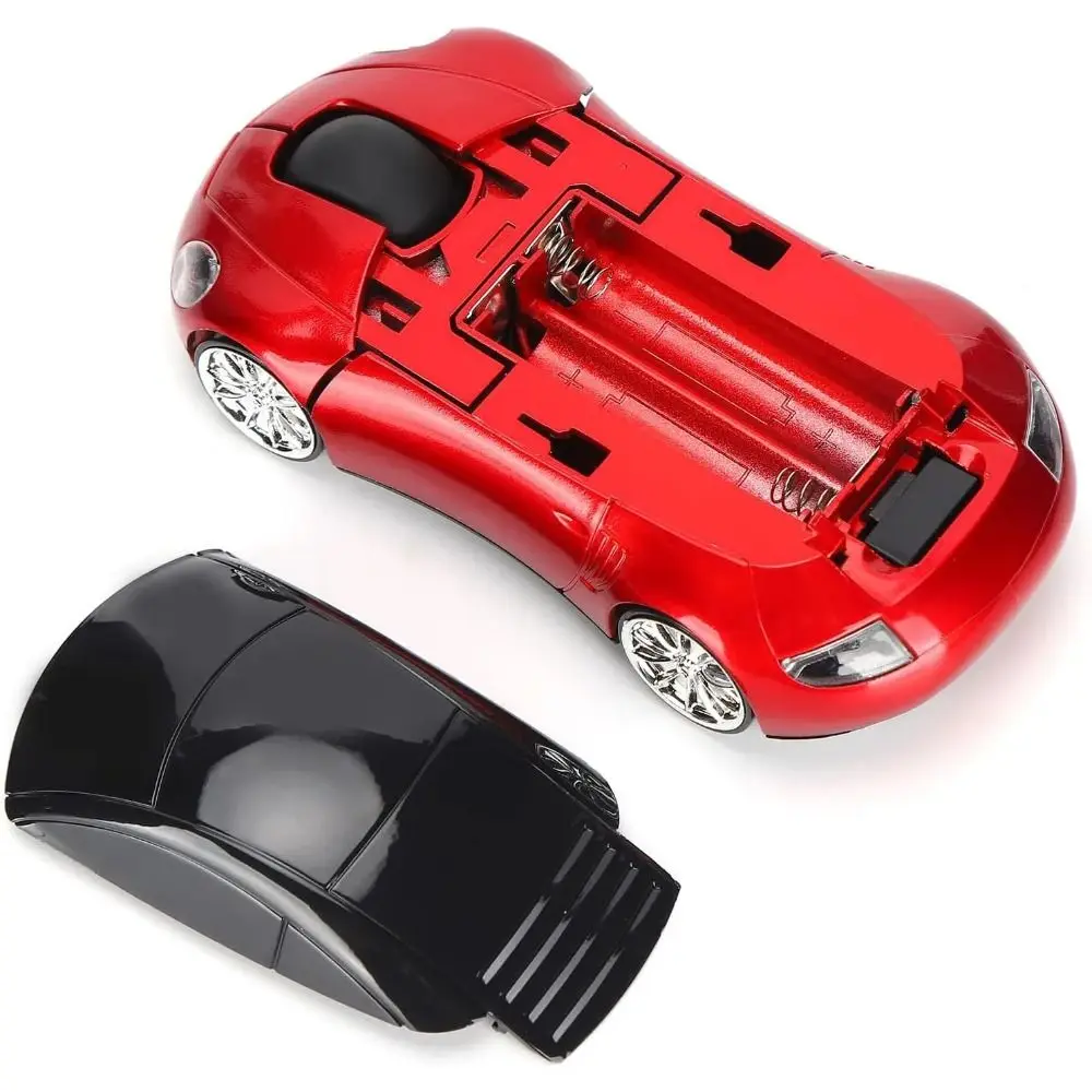 2.4GHz Sports Car Wireless Mouse 1600DPI Low Energy Consumption Car Shaped Wireless Mouse Convenient Portable for Laptop/PC