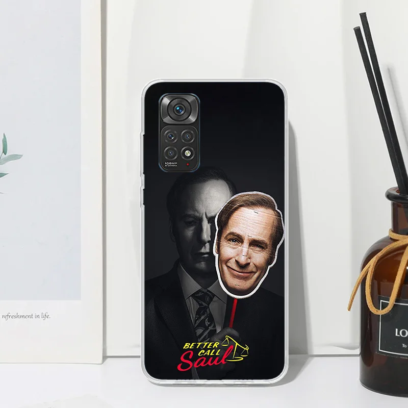 Better Call Saul TV Phone Case For Xiaomi Redmi Note 13 12S 11S 10S 12 11E 10 Pro Plus 11T 9S 9 8T 8 7 Art Fundas Back Cover